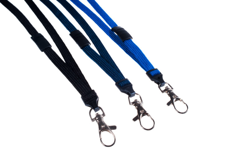 Classic flat break-away lanyard with metal swivel hook