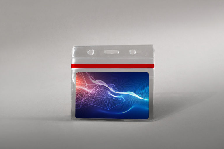 Zip-lock card holder (horizontal)