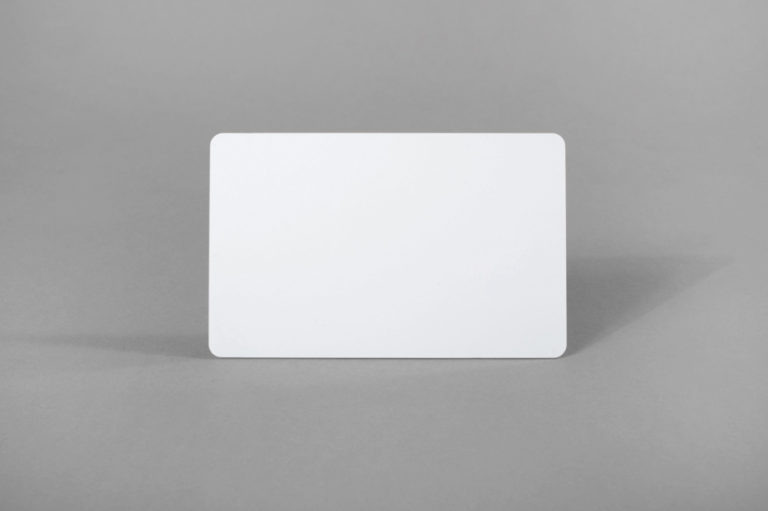 Rewritable blank white PVC cards