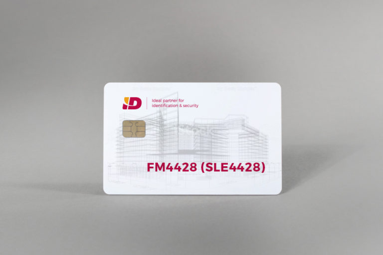 FM4428 (SLE4428) white gloss PVC card