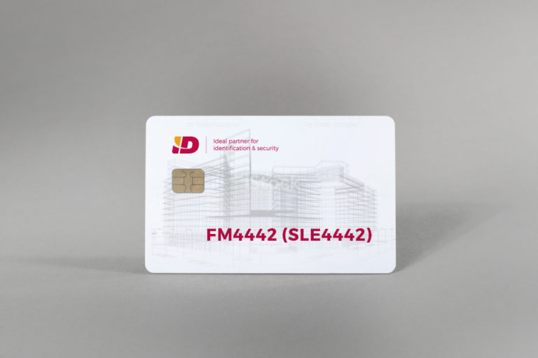 FM4442 (SLE4442) white gloss PVC cards