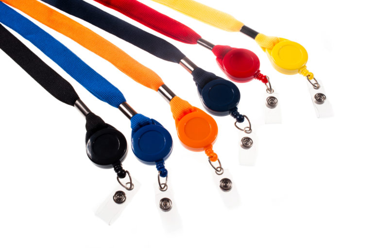 16mm break-away lanyard with badge reel